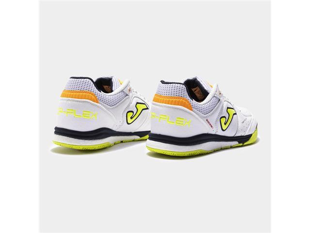 Chuteira Futsal Joma Top Flex Rebound Branco e Amarelo Tam 41 - 1