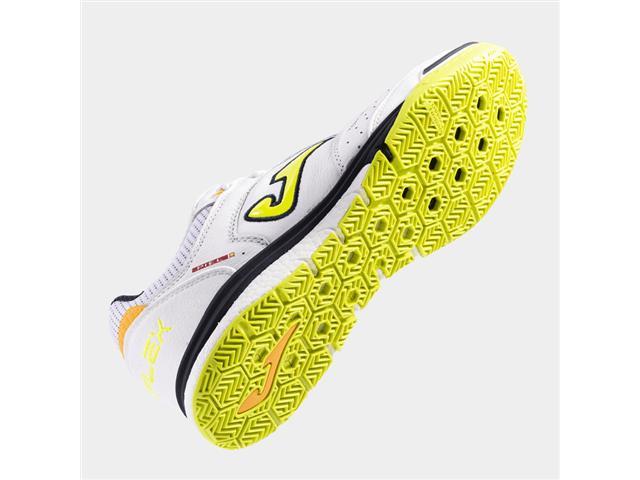 Chuteira Futsal Joma Top Flex Rebound Branco e Amarelo Tam 41 - 4