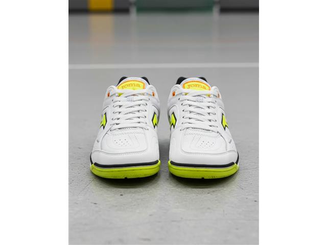 Chuteira Futsal Joma Top Flex Rebound Branco e Amarelo Tam 41 - 8