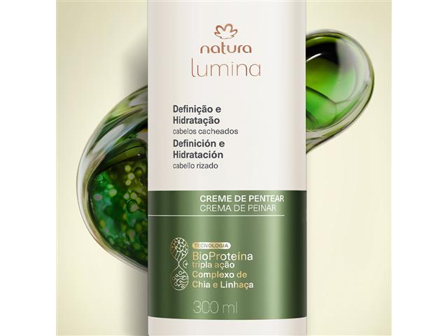 Creme de Pentear Modelador para Cabelos Cacheados Natura Lumina 300ML - 1
