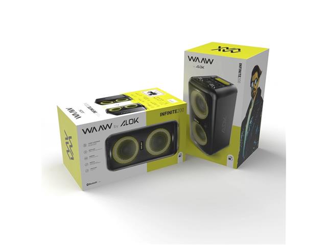 Caixa de Som Bluetooth 160W WAAW by alok Boombox Infinite 200 - 5