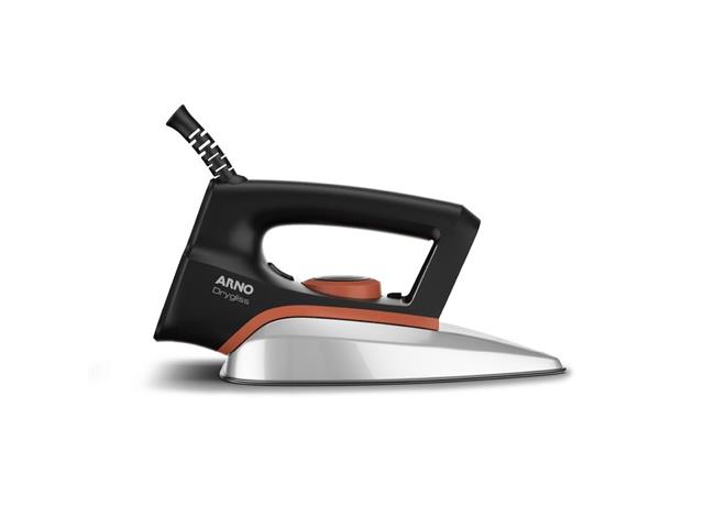 Ferro a Seco Arno Drygliss Antiaderente 1200W Preto e Terracota 110V - 2