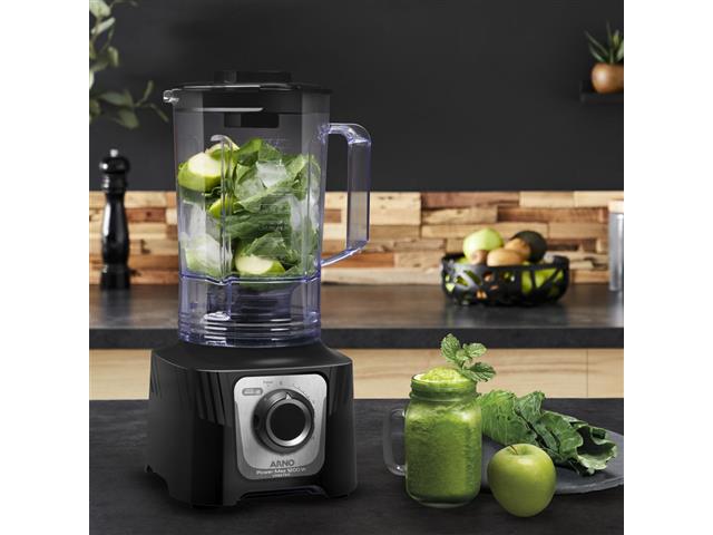 Liquidificador Arno Power Max 1200W Limpa Fácil Preto LN78 110V - 4