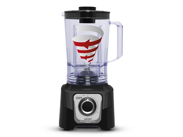 Liquidificador Arno Power Max 1200W Limpa Fácil Preto LN78 110V - 2
