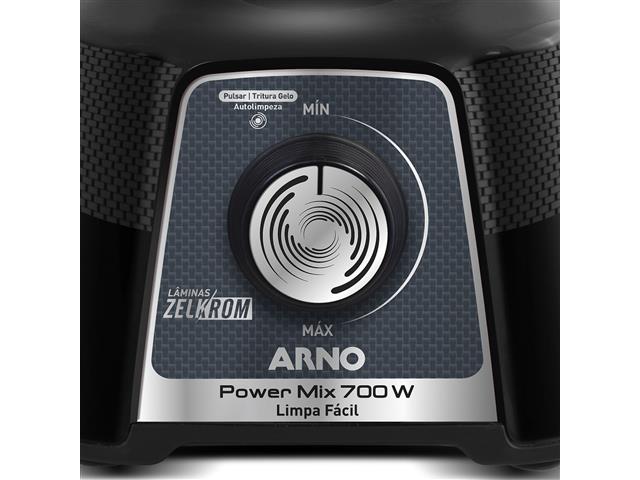 Liquidificador Arno Power Mix Limpa Fácil 700W Comfort Preto LQ35 220V - 3