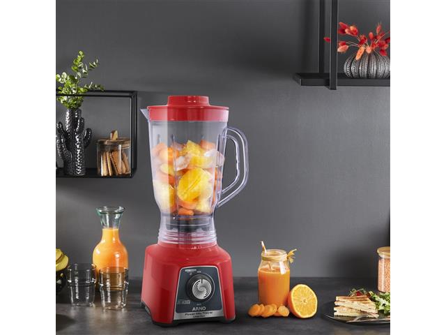 Liquidificador Arno Power Mix Limpa Fácil 700W Comfort Vermelho 110V - 4