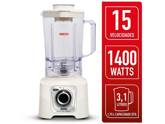 Liquidificador Arno Powermax Marfim 1400W LN64 110V - 2