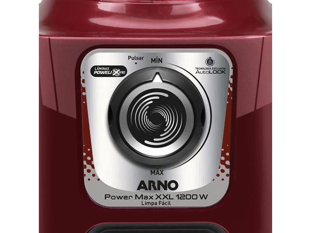 Liquidificador Arno Powermax XXL 1200W Carmim LN86 110V - 3