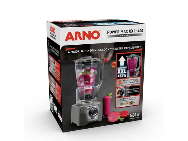 Liquidificador Arno Powermax XXL 1400W Cinza LN87 110V - 6