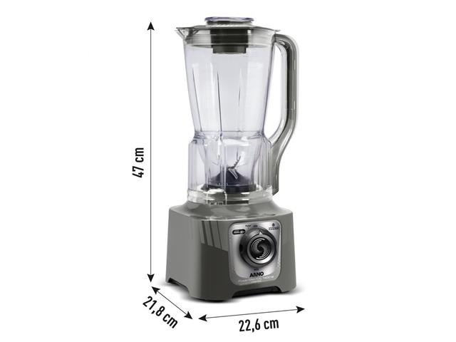Liquidificador Arno Powermax XXL 1400W Cinza LN87 110V - 7