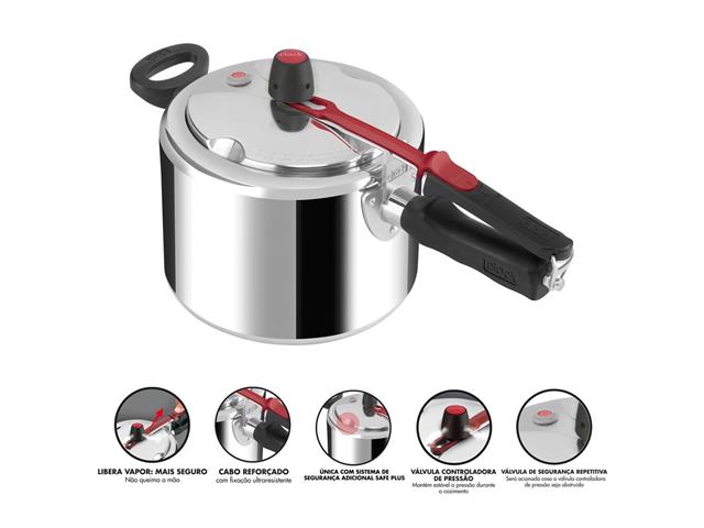 Panela de Pressão Clock Original+ Fechamento Interno 45L - 1