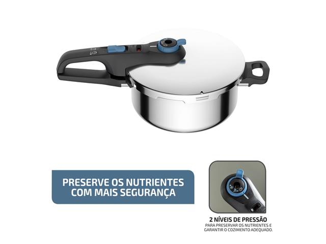 Panela de Pressão Rochedo Inox Trendy 4 litros Fechamento Externo - 3