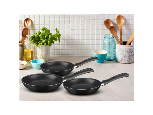 Kit de Frigideiras Antiaderentes Rochedo Basic 18cm 20cm e 24cm - 8