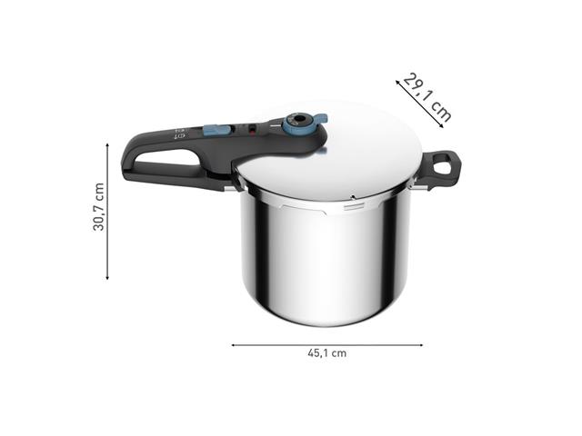 Panela de Pressão Rochedo Inox Trendy 8 Litros Fechamento Externo - 9