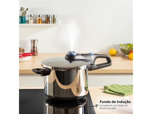 Panela de Pressão Rochedo Inox Trendy 8 Litros Fechamento Externo - 6