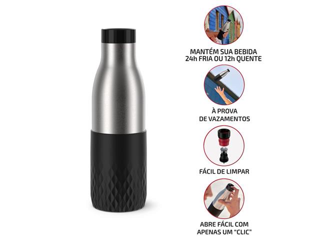 Garrafa Térmica Tefal Bludrop Preta 500ml - 4