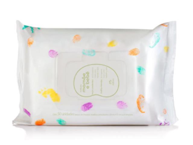 Lenços Umedecidos sem Fragrância Natura Mamãe e Bebê 100 Unidades - 1