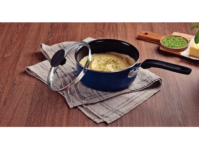 Panela Tramontina Tunis em Alumínio Azul Mediterrâneo 16 cm 1,35 L - 2