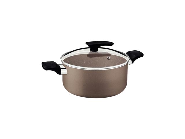 Jogo de Panelas Tramontina Milazzo em Alumínio Max Amêndoa 5 Peças - 3