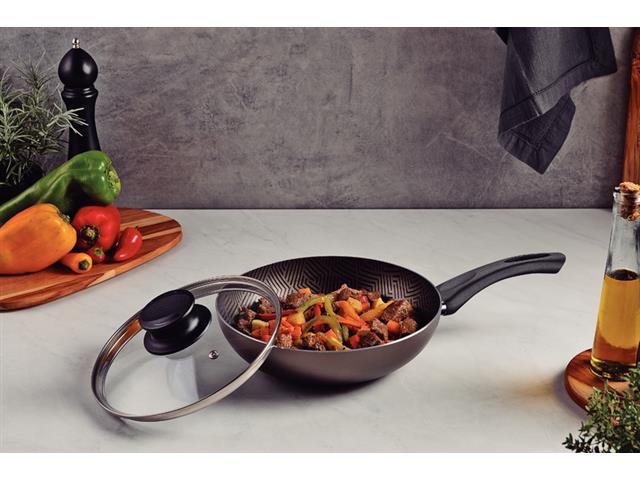 Frigideira Funda Tramontina Paris em Alumínio Tampa de Vidro 26cm 2,9L - 2