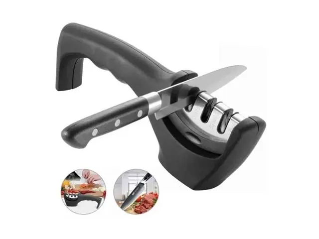 Afilador De Cuchillos Cocina Knife Sharpener 3 Medidas