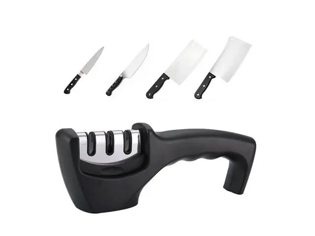 Afilador De Cuchillos Cocina Knife Sharpener 3 Medidas