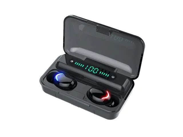 Audífonos True Wireless Bluetooth Indicador Negro