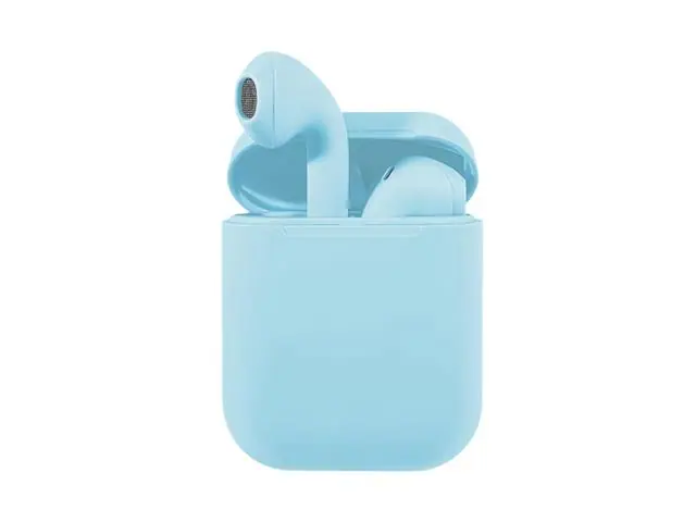 Audífonos Inalámbricos Bluetooth Táctil I12 Tws Celeste