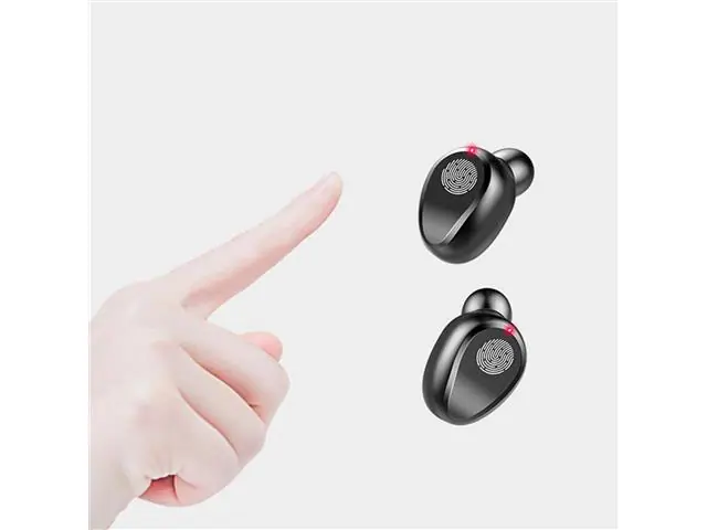 Audífonos Inalámbricos Bluetooth Magnético Indicador Negro