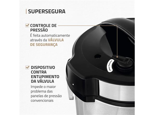 Panela de Pressão Elétrica Mondial PE-48-5L-I Pratic Cook 5L 110V - 4