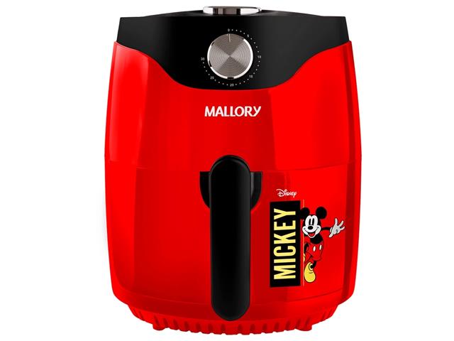 Fritadeira Air Fryer Mallory Vermelha Mickey Disney 3L 110V - 1