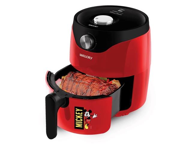 Fritadeira Air Fryer Mallory Vermelha Mickey Disney 3L 110V - 2