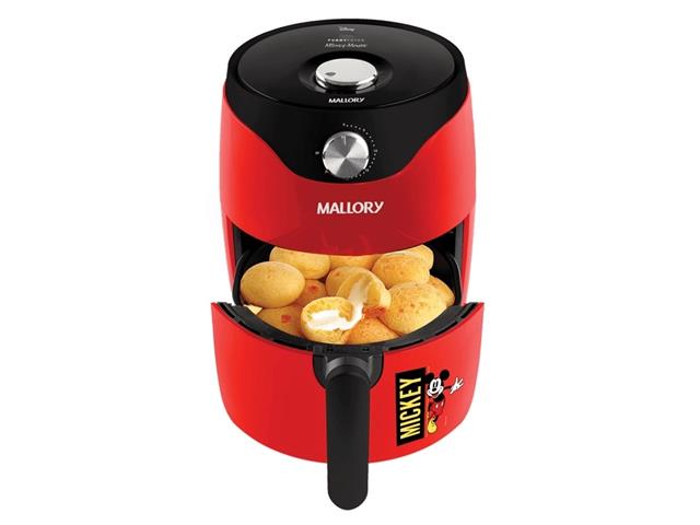 Fritadeira Air Fryer Mallory Vermelha Mickey Disney 3L 110V - 3