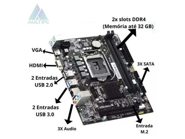 Computador MultiPc Core I5 6ª Gen 8GB RAM SSD 240GB Windows 10 Pro - 3