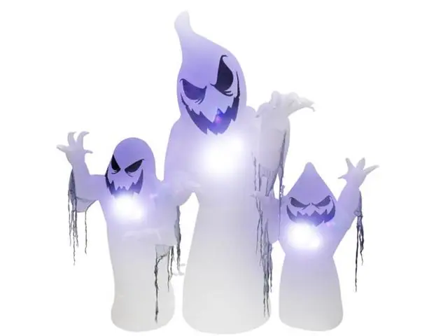 Inflable de Fantasma 2,44 m con luz led