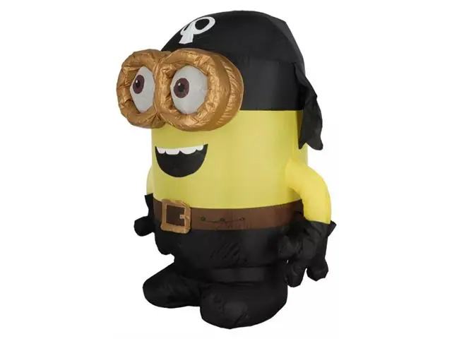 Inflable de Minion pirata 98 cm con Luz led