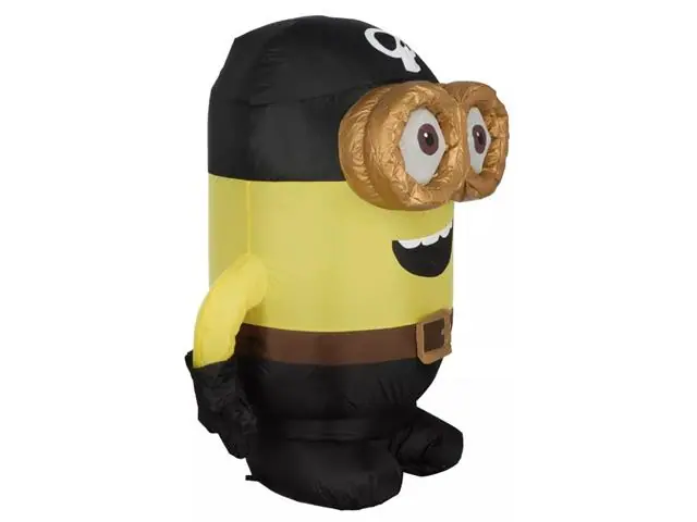 Inflable de Minion pirata 98 cm con Luz led