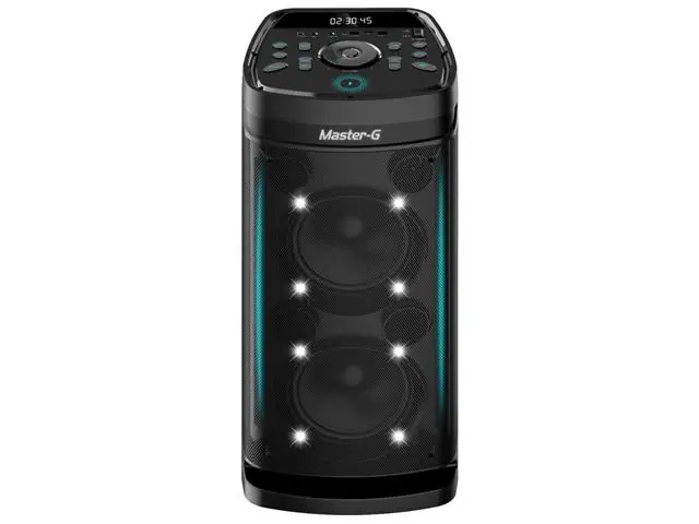 Parlante Bluetooth 8" x2 Karaoke Carga Inalámbrica ELECTROVIBES