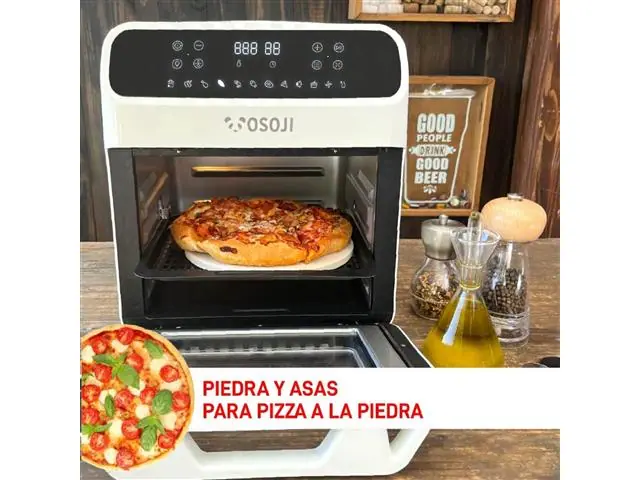 Freidora de Aire y Horno de Pizza Inteligente Osoji 12 Lts