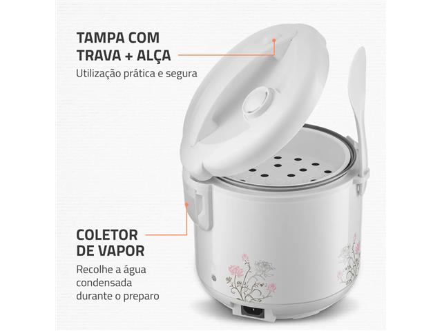 Panela de Arroz Elétrica Mondial NPE-05-5X Bianca Rice 5 Xícaras 110V - 4