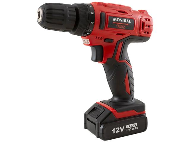 Parafusadeira e Furadeira Mondial FPF-06M Bateria 12V Bivolt - 6