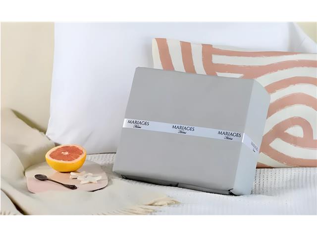 Set de Sábanas Mariages Home 400 Hilos Gris Queen
