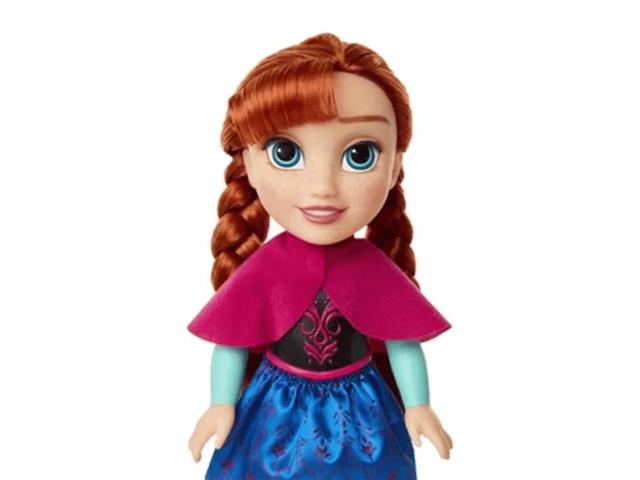 Boneca Anna Toddler Frozen 38cm Princesas Disney Multikids - 1