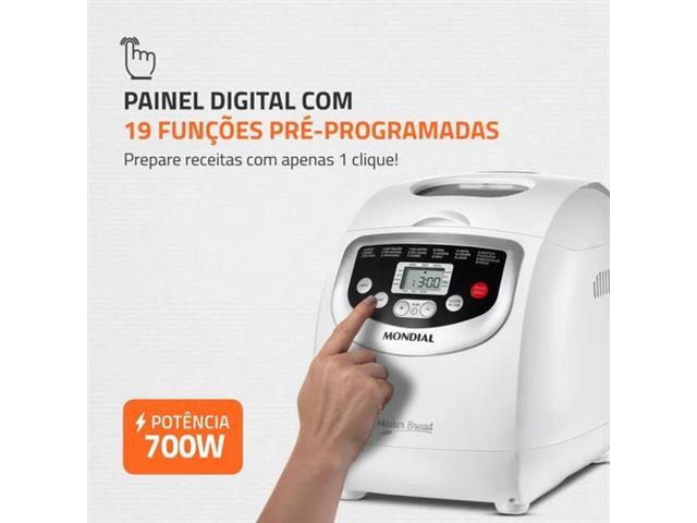 Panificadora Automática Mondial NPF-54 Master Bread Branca - 4
