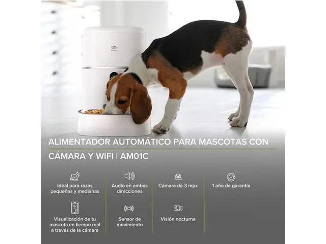 Dispensador de croquetas automático WiFi 4 L