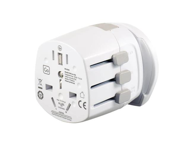 Adaptador Enchufe Universal Con Tierra 3 Clavijas