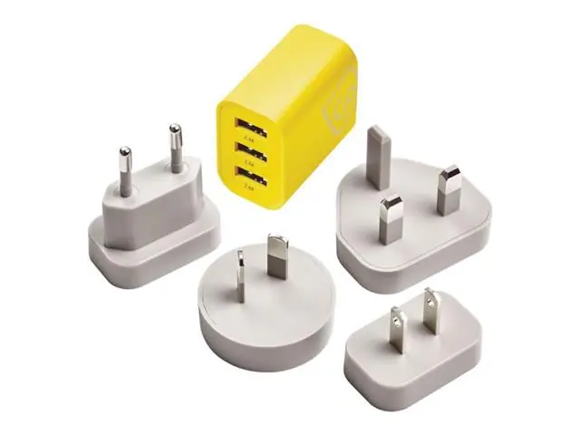 Adaptador Universal Con 3 Puertos USB-A 2.4A