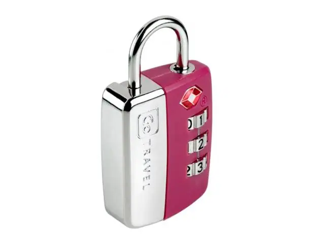 Candado TSA Con Clave Morado Go Travel