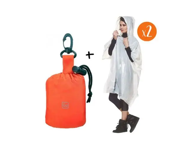 Dos Capas De Agua C/ Bolsito Gt818 Go Travel