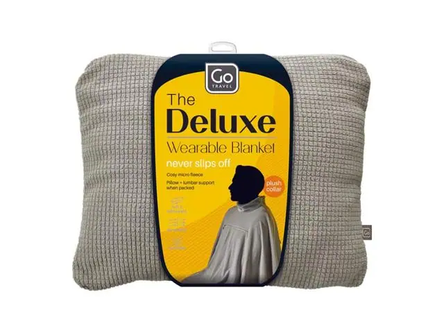 Frazada Tipo Poncho + Almohada Multiuso Go Travel